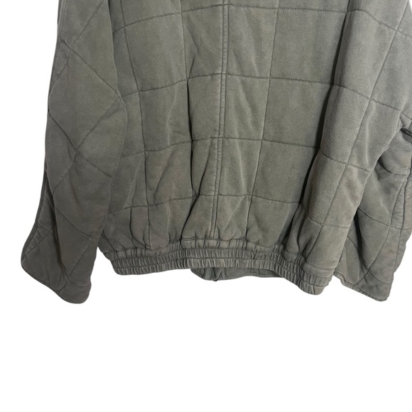 Free People Light Green Dolman Quilted Knit Jacket Small - Picture 6 of 16